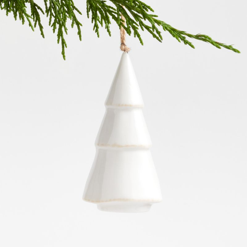 Ceramic Christmas Tree Ornament + Reviews | Crate & Barrel | Crate & Barrel