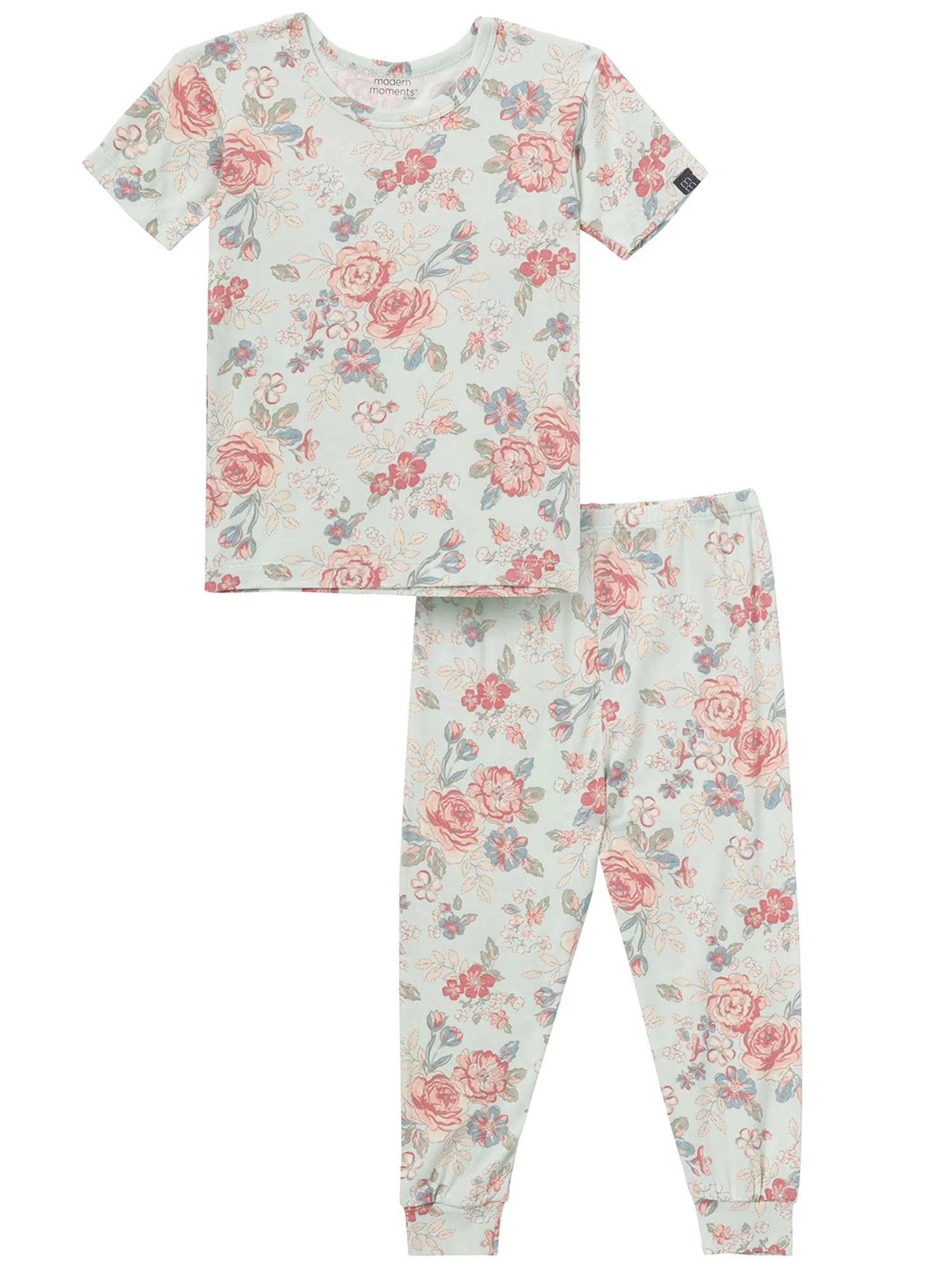 Modern Moments by Gerber Toddler Neutral Super Soft Tight Fitting Pajama Set, 2-Piece, Sizes 12 M... | Walmart (US)