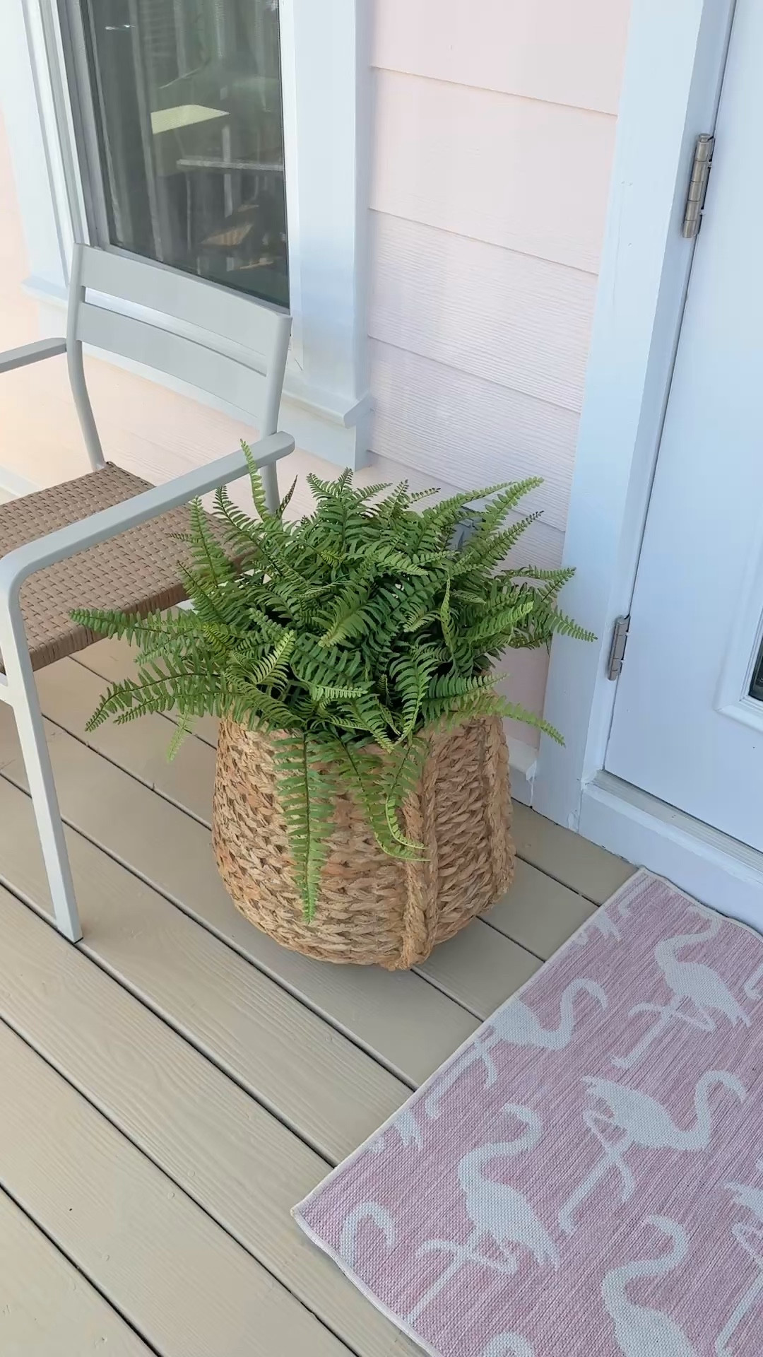 Front porch decor at the bachelorette house. Faux ferns so I won’t be there to water live plants.  

#LTKHome #LTKSaleAlert