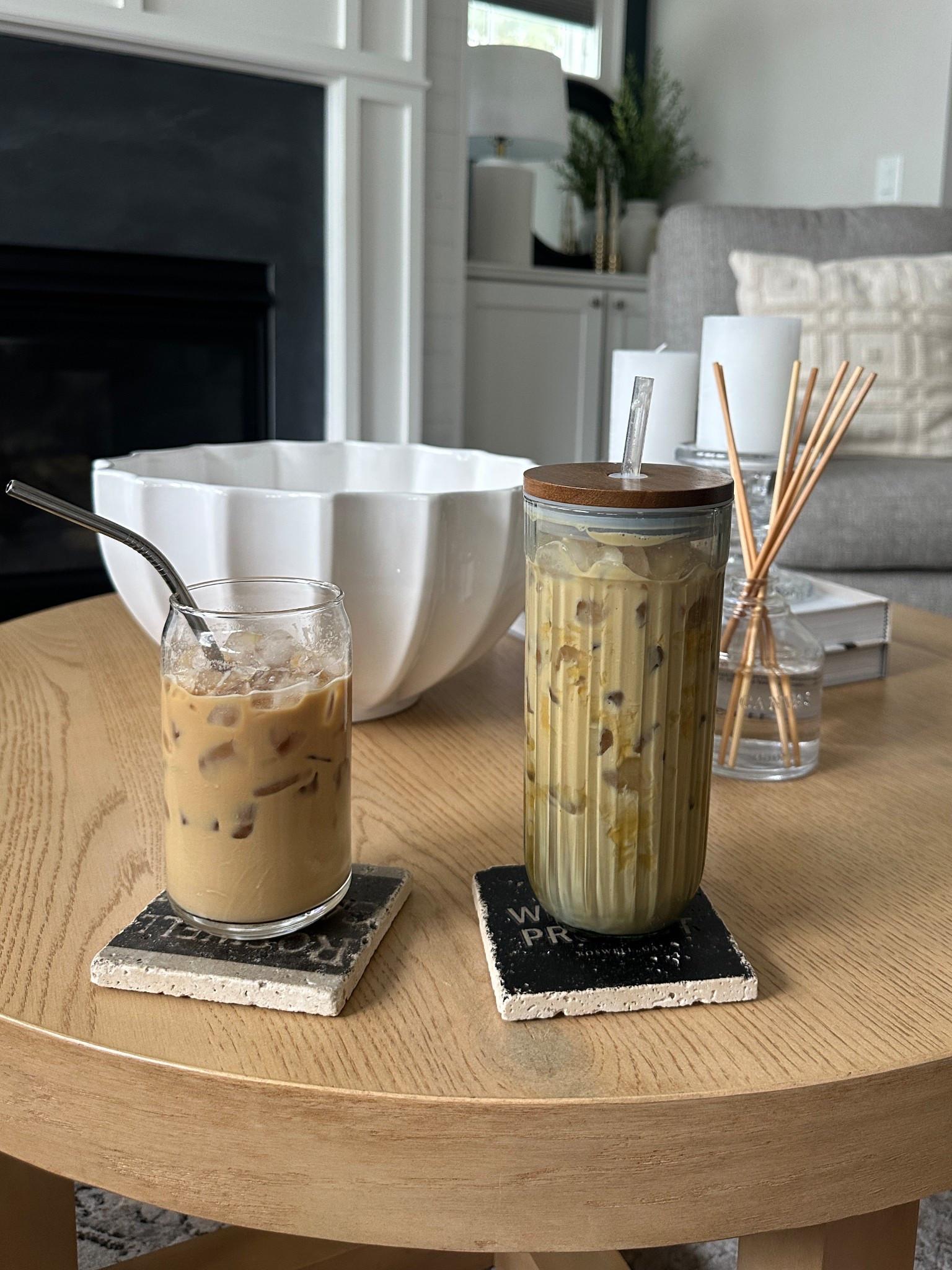 Finally, an adorable glass coffee cup with a lid & straw!

#LTKHome