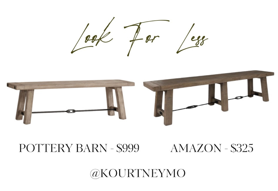 Pottery Barn Benchwright Dupe, look for less, designer inspired home, neutral home, Amazon finds

#LTKhome