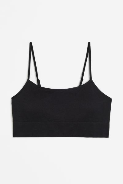 Seamless Padded Bralette - Black - Ladies | H&M US | H&M (US + CA)
