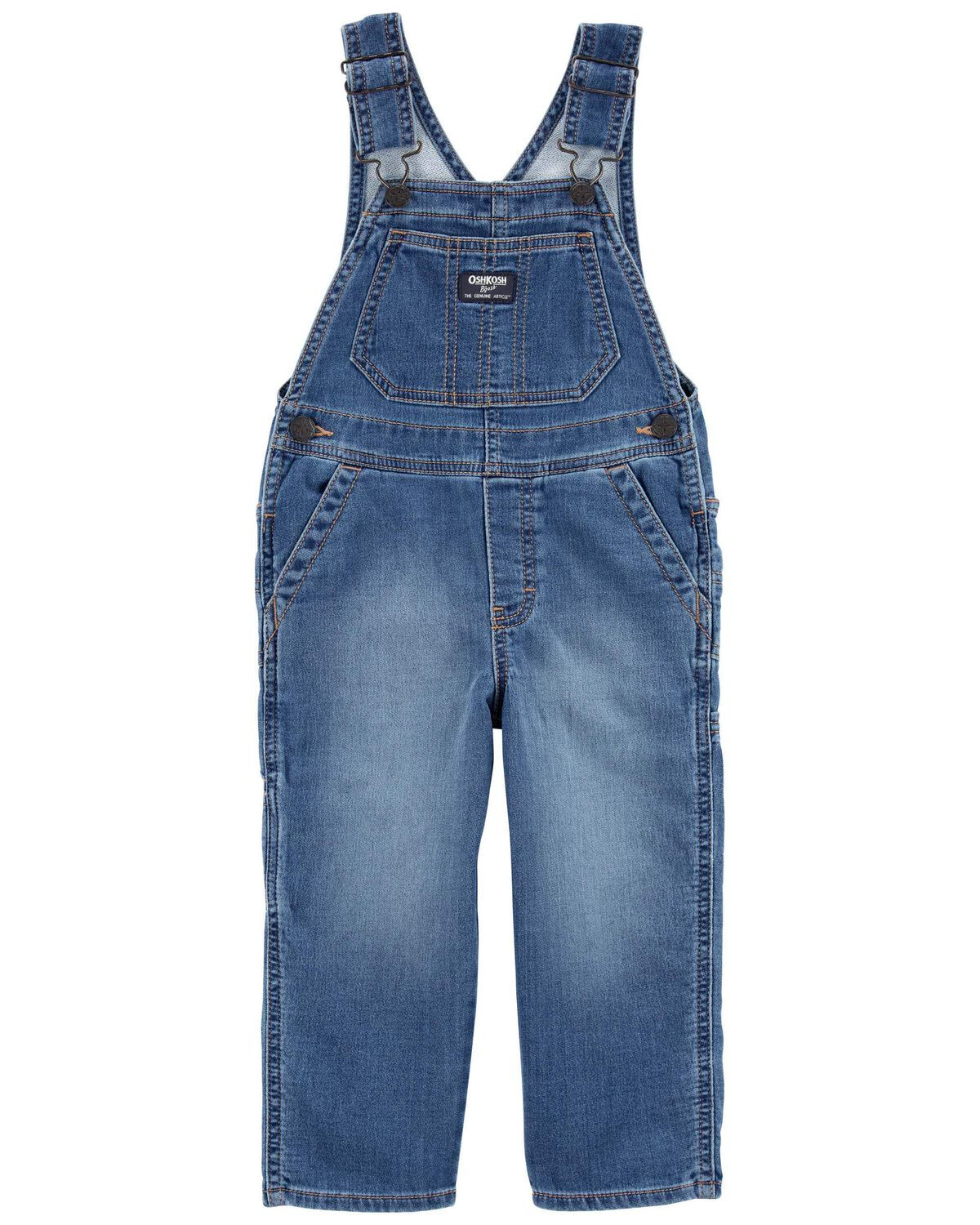 Toddler Knit-Like Denim Overalls | Carter's Inc
