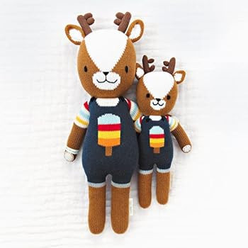 cuddle + kind Scout The Deer Little 13" Hand-Knit Doll – 1 Doll = 10 Meals, Fair Trade, Heirloom Qua | Amazon (US)