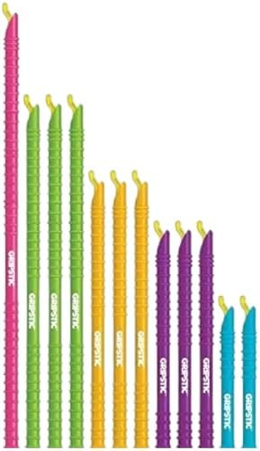 GripStic 12 Pack Assorted Food Bag Sealers Reusable Chip Clips Bag Clips | Seal Bags Airtight to ... | Amazon (US)