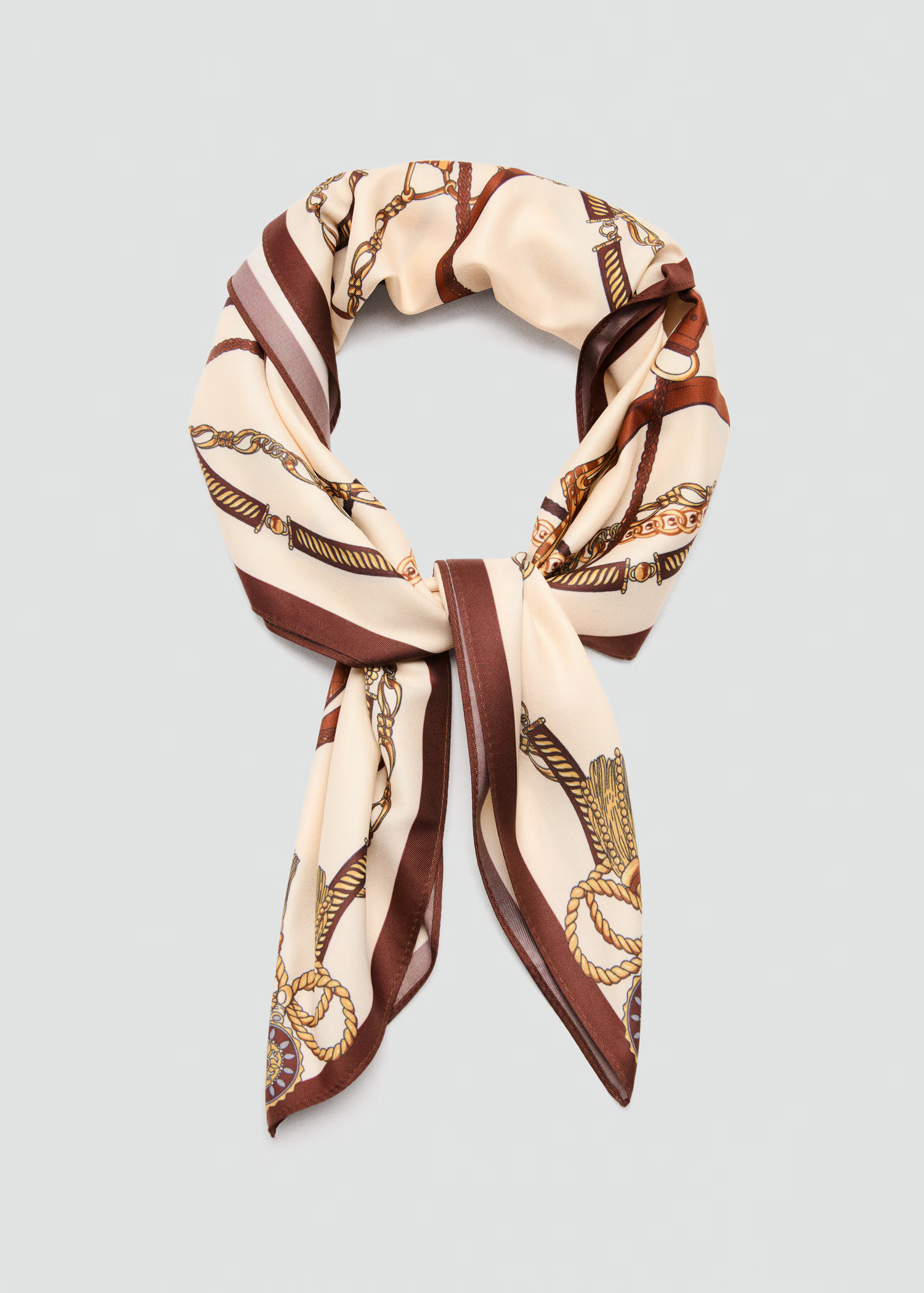 Chain-print scarf - Women | MANGO USA | Mango (US/MX/AU)