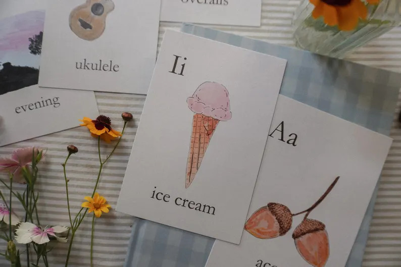 Long Vowel Sound Flashcards: Homeschool Phonics Learning Add-on (4x6 In - Etsy | Etsy (US)
