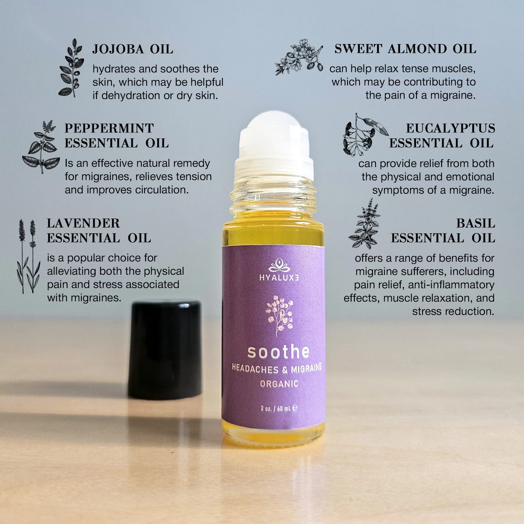 SOOTHE: Migraine and Headache Relief | Hyaluxe Body
