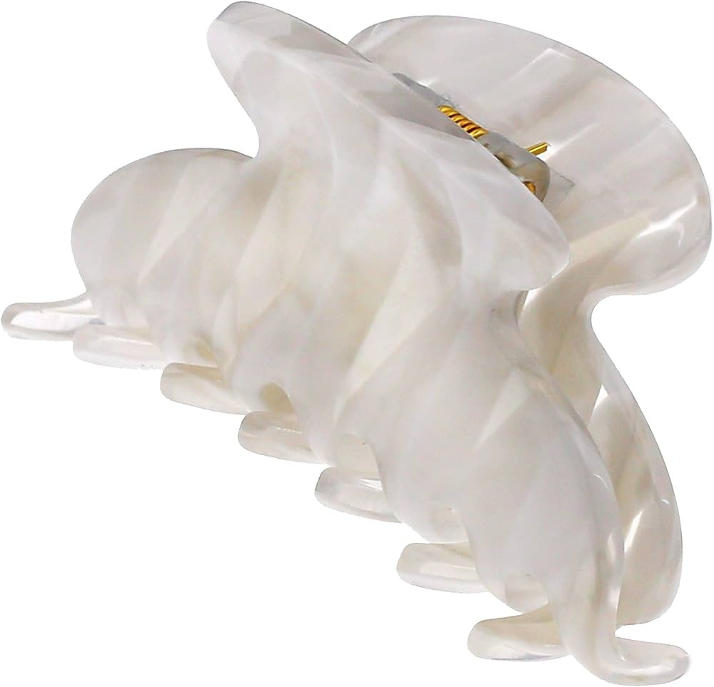 Camila Paris CP3065 French Hair Clip for Women, Handmade, White, Small, Girls Hair Claw Clips Jaw... | Amazon (US)