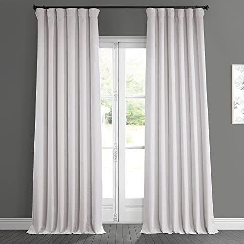 HPD Half Price Drapes BOCH-LN185-P Faux Linen Room Darkening Curtain (1 Panel), 50 X 120, Birch | Amazon (US)