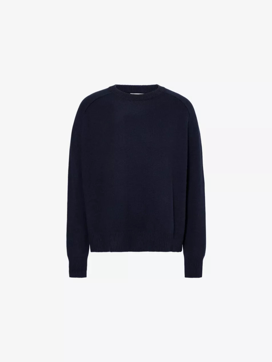 Boyfriend round-neck cashmere jumper | Selfridges