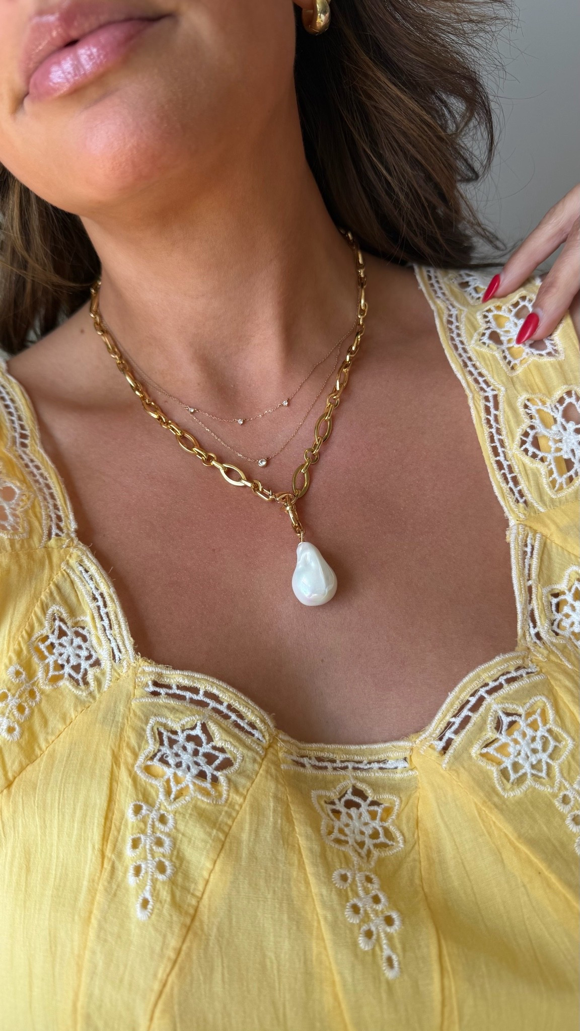 Stunning pearl necklace under $15 on Amazon!! So good for vacation or for pool days!! Also love my natural diamond necklaces! I wear them every single day!!

Gorjana gift resort wear gold pearl layered Dainty chic classic jewelry bezel necklace push present anniversary Mother’s Day

#LTKootd #LTKWedding #LTKSeasonal