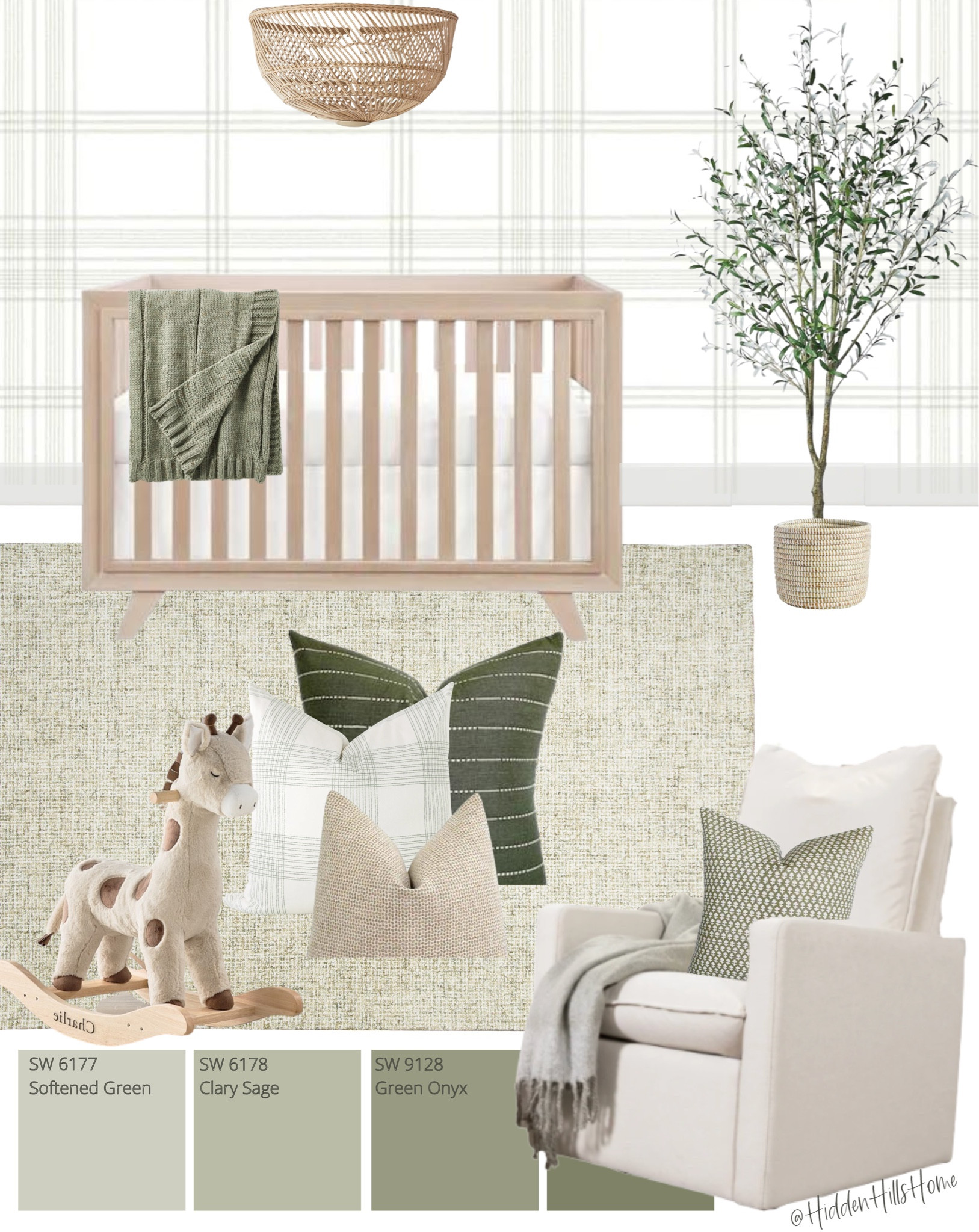 Nursery, nursery decor, green nursery ideas, paint colors, gender neutral nursery, home decor, crib, rocker, nursery mood board, baby boy room, baby girl room #nursery #homedecor #baby

#LTKhome #LTKbaby #LTKsalealert