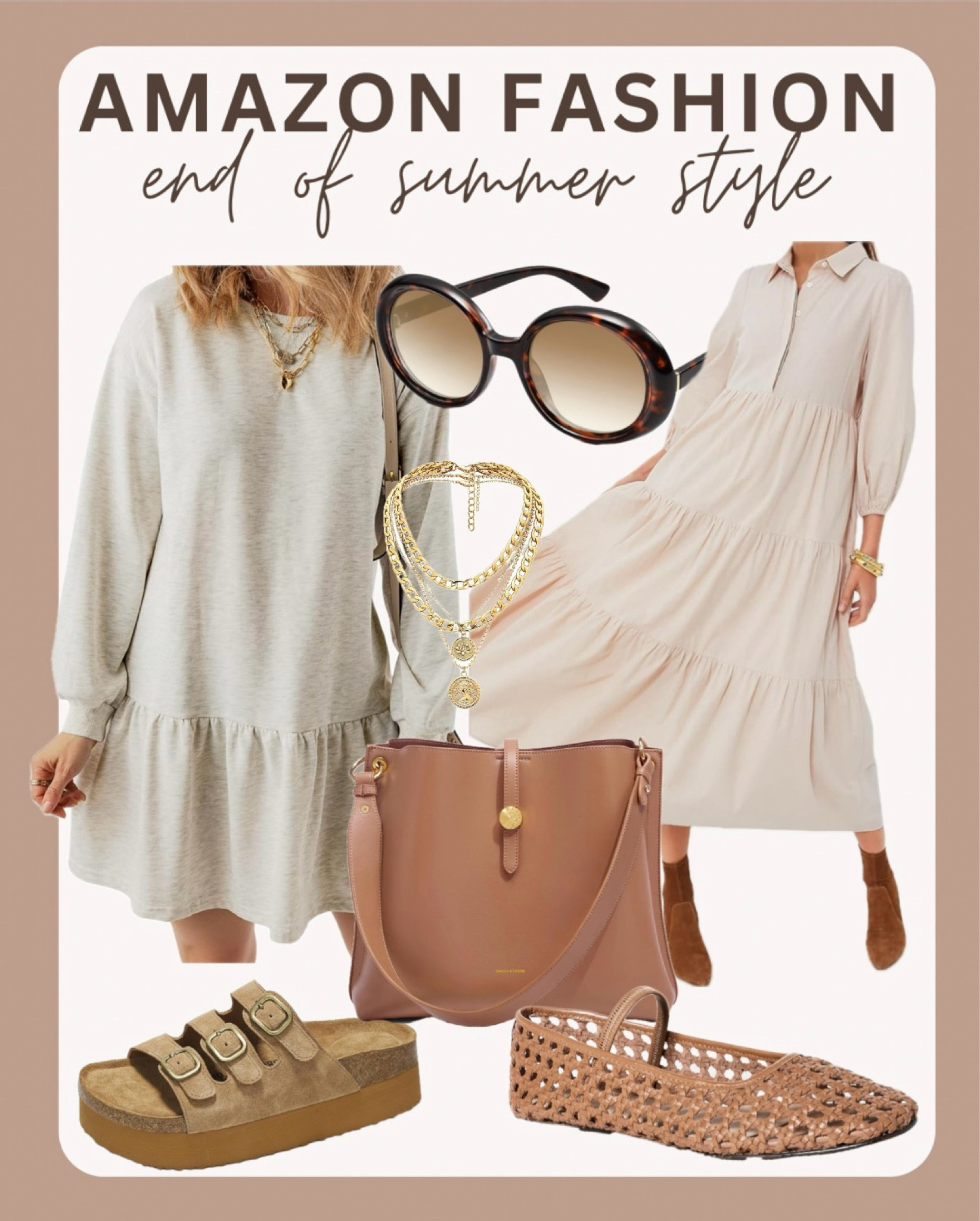 Amazon end of summer style ideas. Sweatshirt dresses & sandals + accessories & more  

#LTKSeasonal #LTKStyleTip