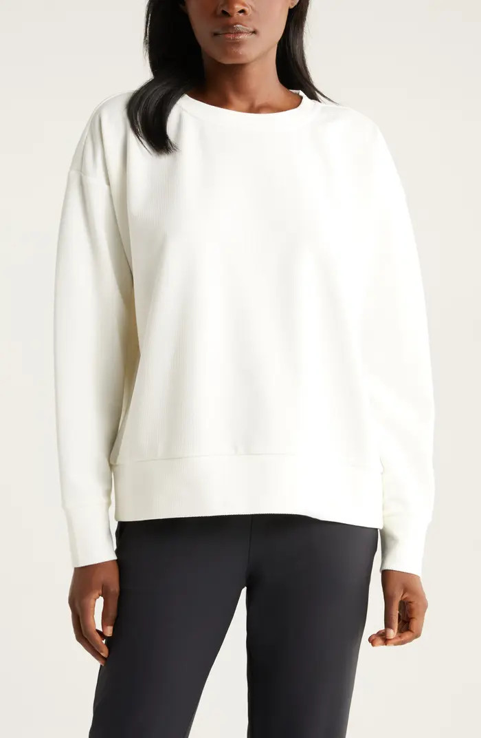 Zella Plush Ottoman Sweatshirt | Nordstrom | Nordstrom