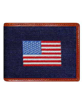 Needlepoint American Flag Wallet | Dillard's