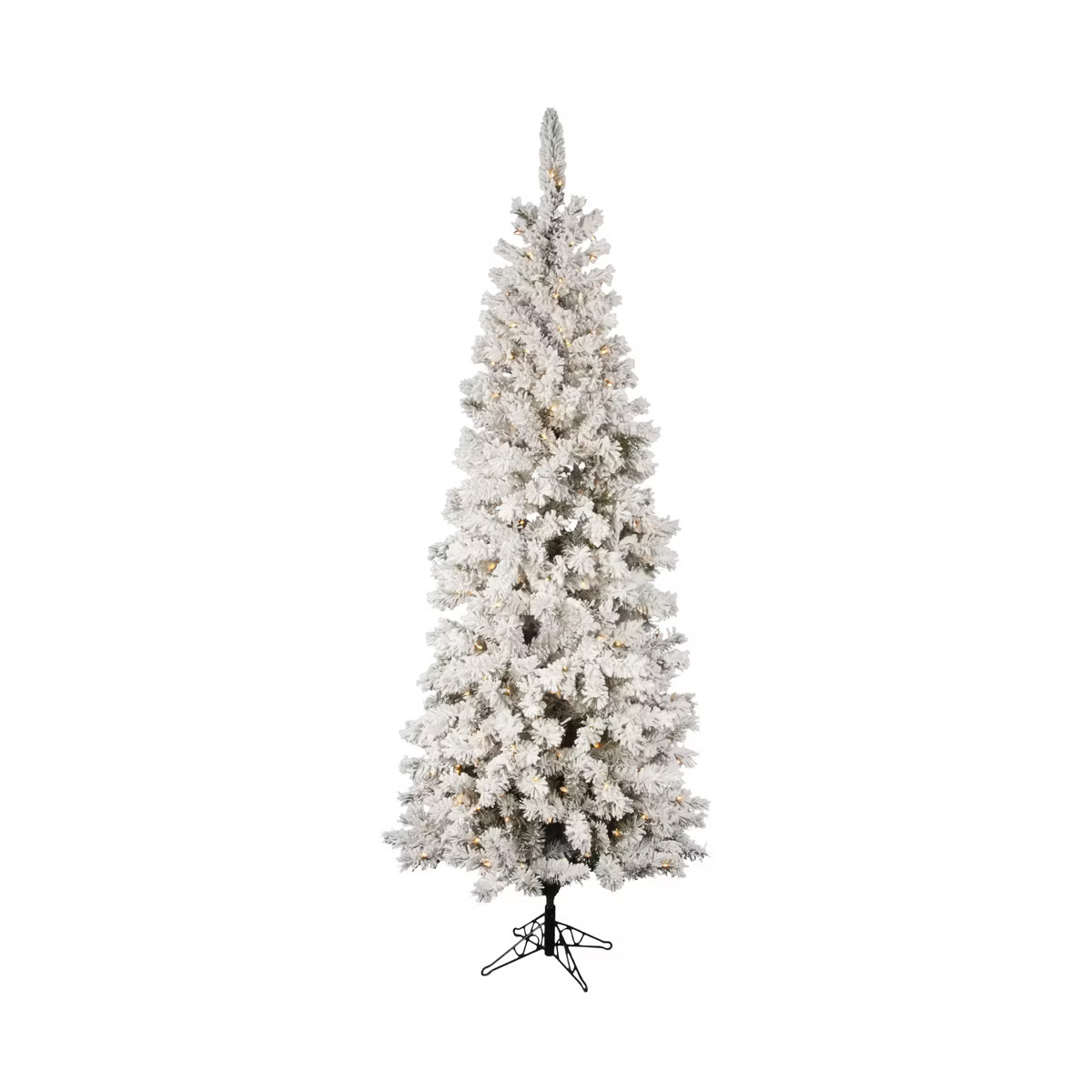 Vickerman Flocked Pacific Pencil Pine Artificial Christmas Tree | Target