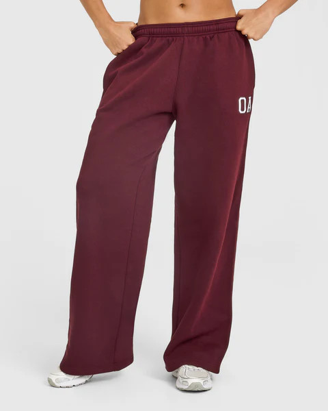 Foundations Oversized Oner Girlfriend Straight Leg Joggers 
 Rosewood | Oner Active (UK / US)