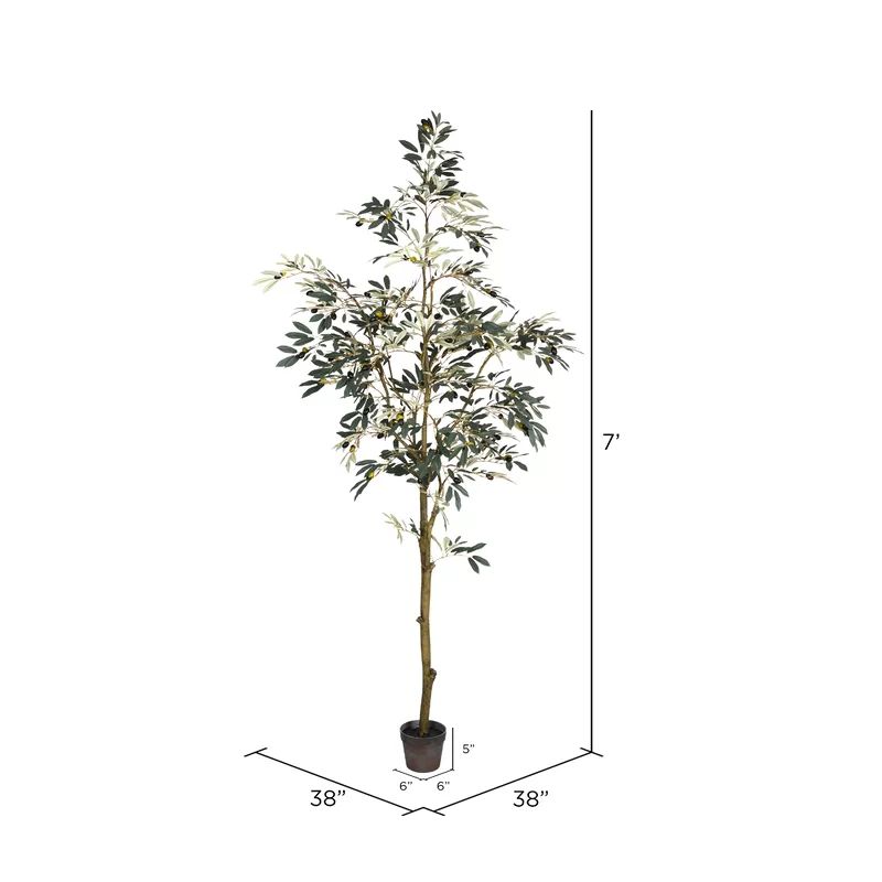 Artificial Potted Olive Tree. | Wayfair North America