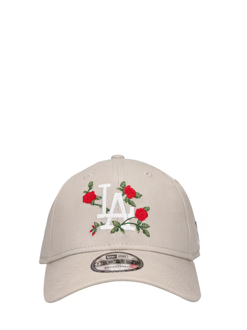 La embroidered flower 9forty cotton cap - New Era - Women | Luisaviaroma | Luisaviaroma