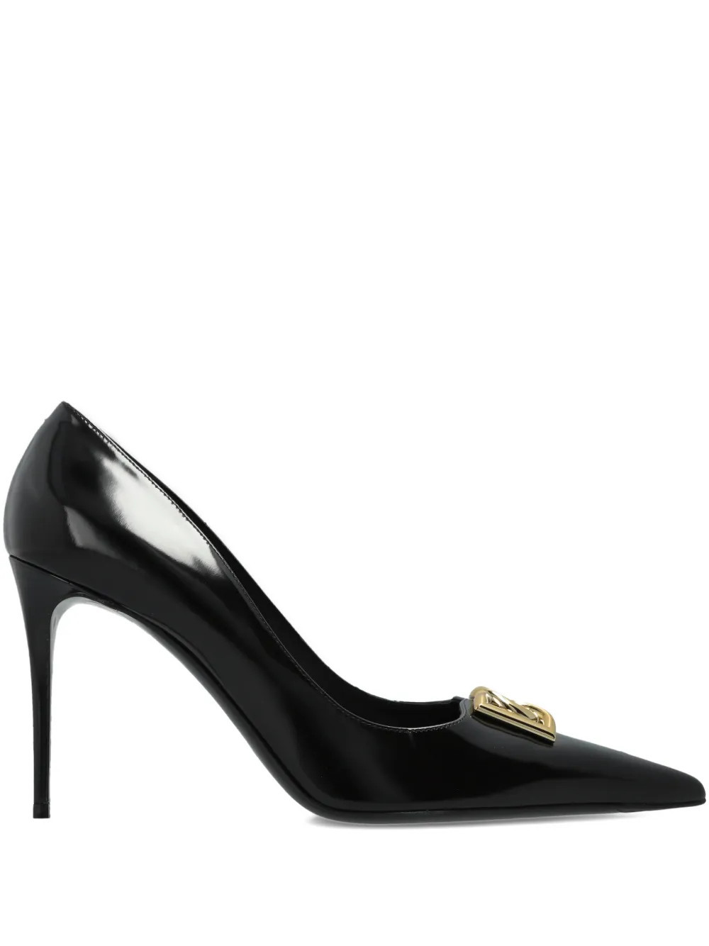 Dolce & Gabbana pointed-toe metal pumps - Black | Farfetch Global