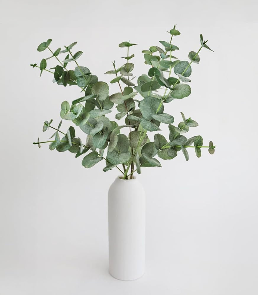 ANNIE&PANDA 2 Pack Artificial Eucalyptus Stems | Faux Greenery Branches | Lifelike Faux Plant for... | Amazon (US)