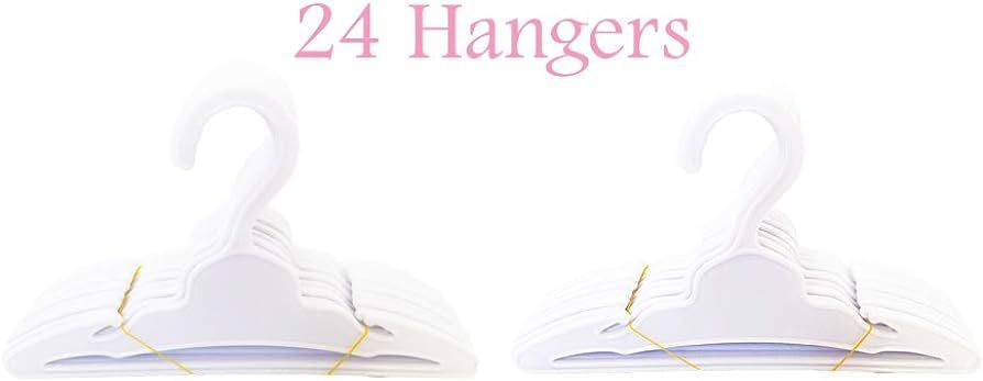 Brittany's 24 Pack White Hangers Fits Girl Doll Clothes- 18 Inch Doll Clothes Hangers | Amazon (US)