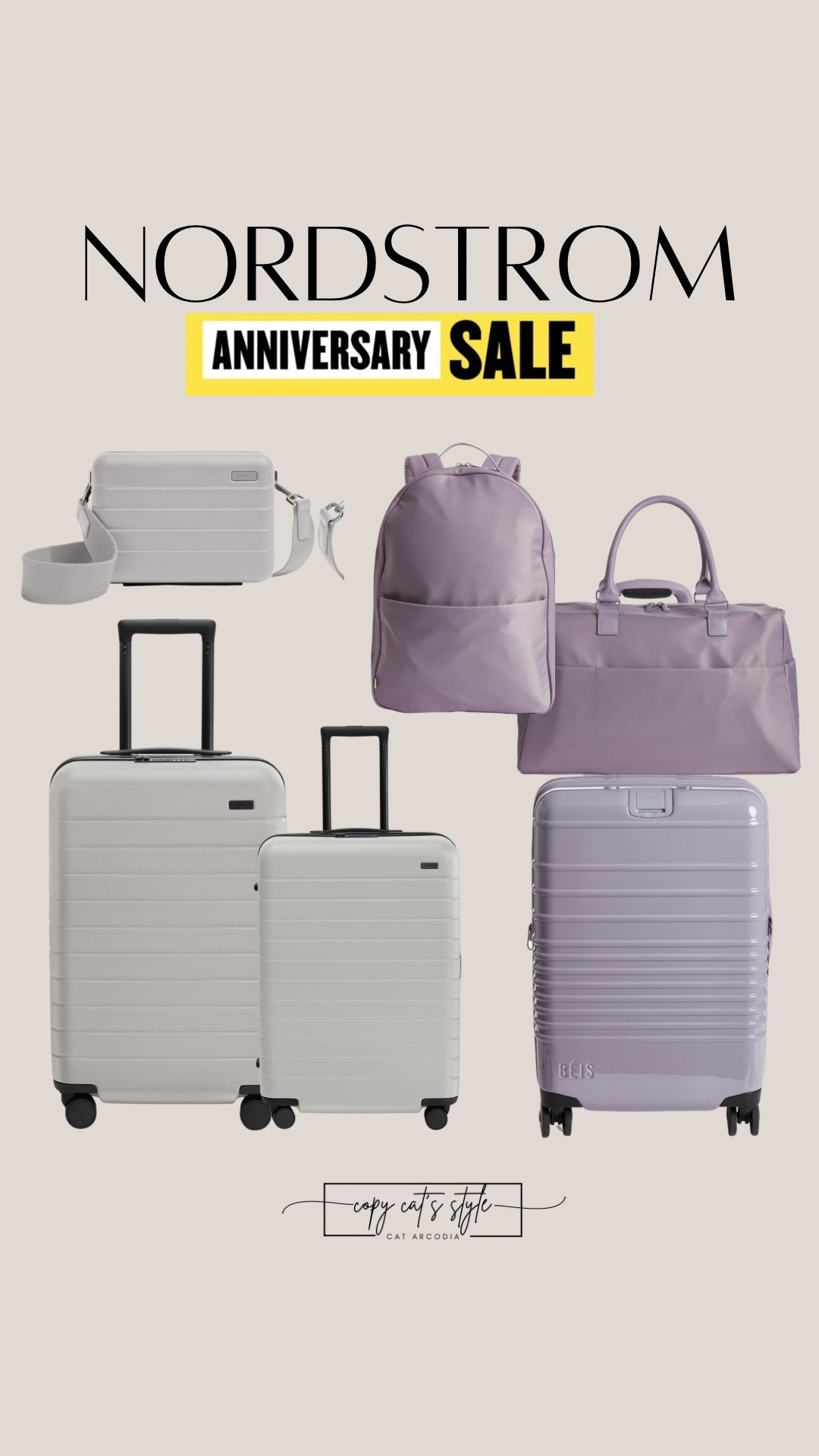 Nordstrom Anniversary Sale! Shop my favorite travel finds. Nordstrom Beis luggage sets, away luggage. 

#LTKTravel #LTKFindsUnder100 #LTKSaleAlert