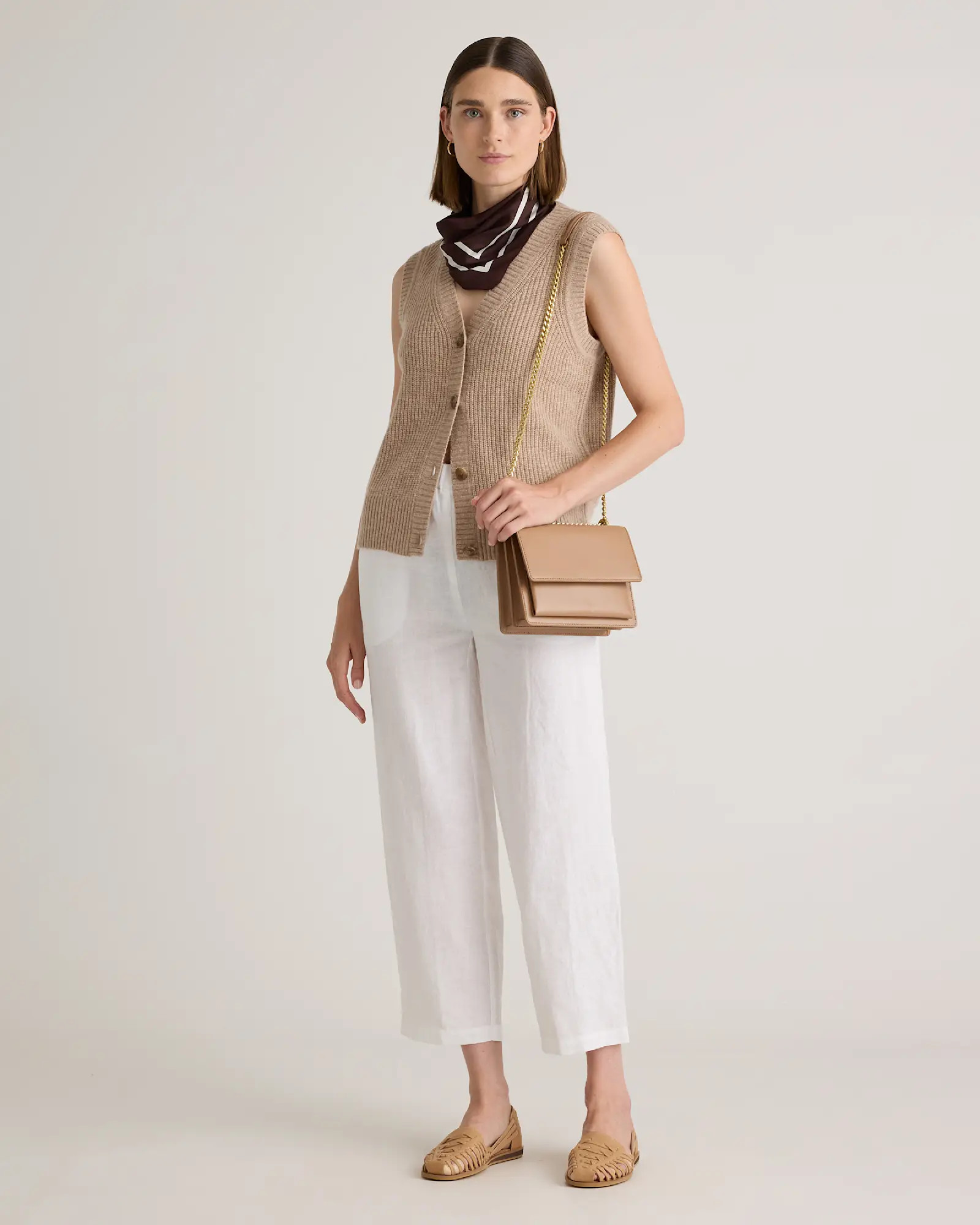 Mongolian Cashmere Fisherman Sweater Vest | Quince