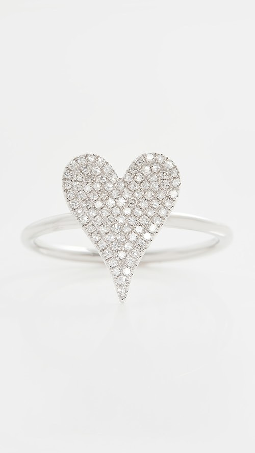 Stephanie Gottlieb Small Pave Heart Ring | SHOPBOP | Shopbop