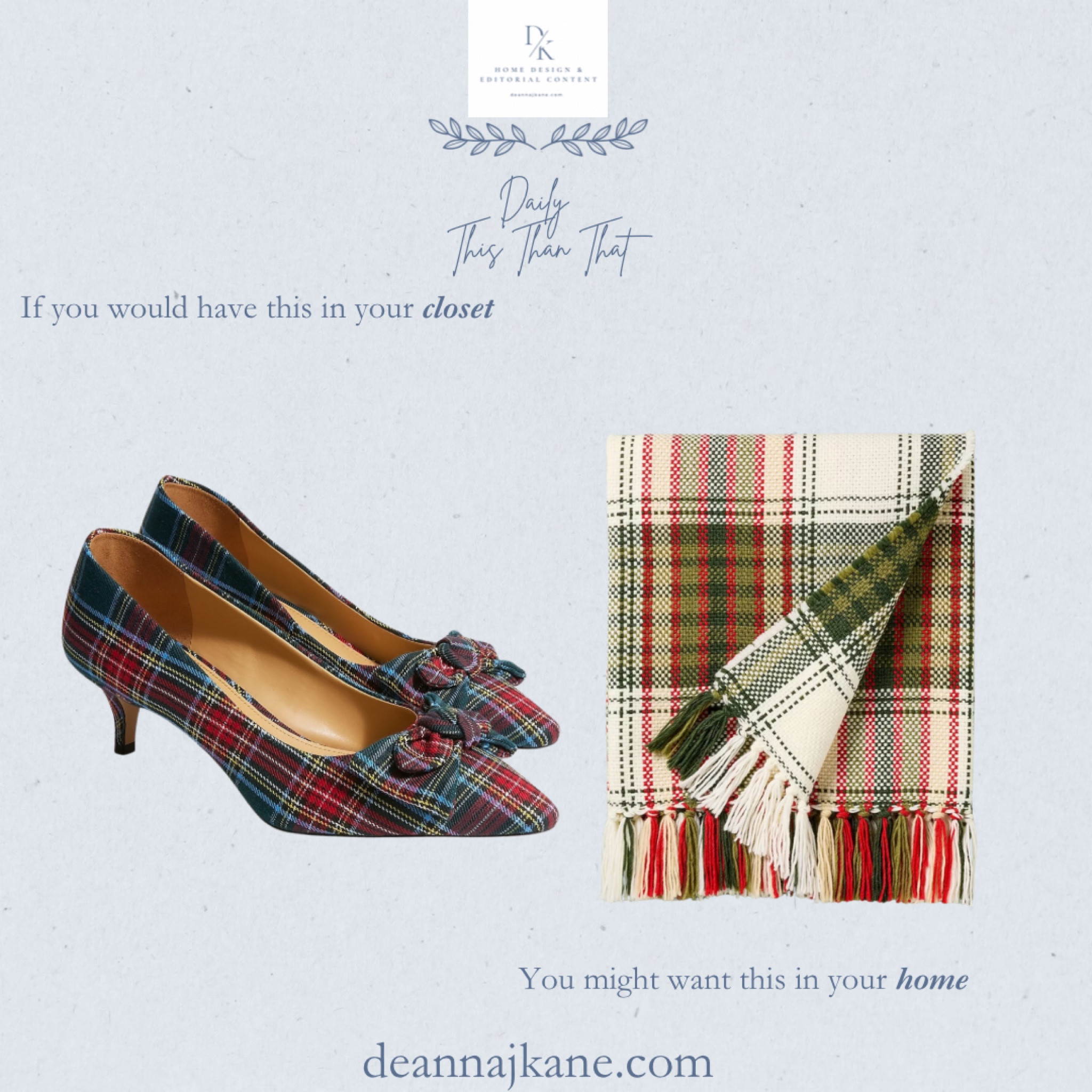 If you would wear these tartan kitten heels, you might want this plaid throw blanket in your home this holiday season  

#LTKHome #LTKGiftGuide #LTKHoliday