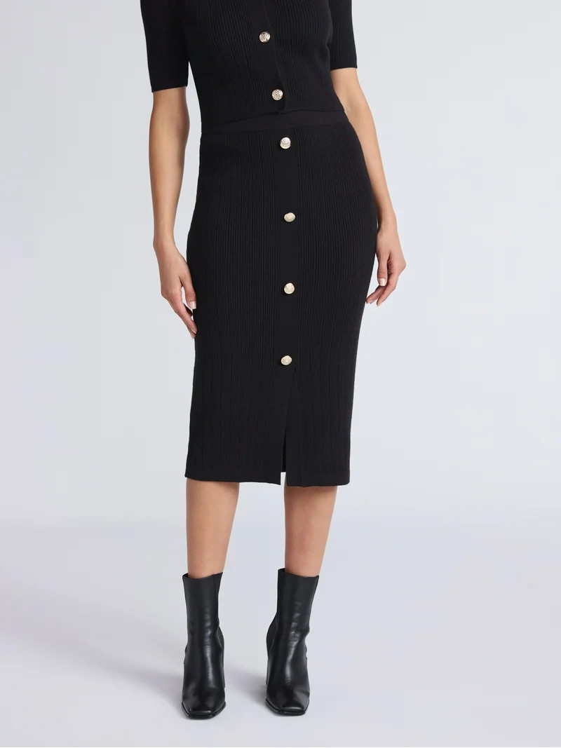 Sofia by Sofia Vergara Women's Pull On Sweater Skirt, Sizes XS-XXXL | Walmart (US)