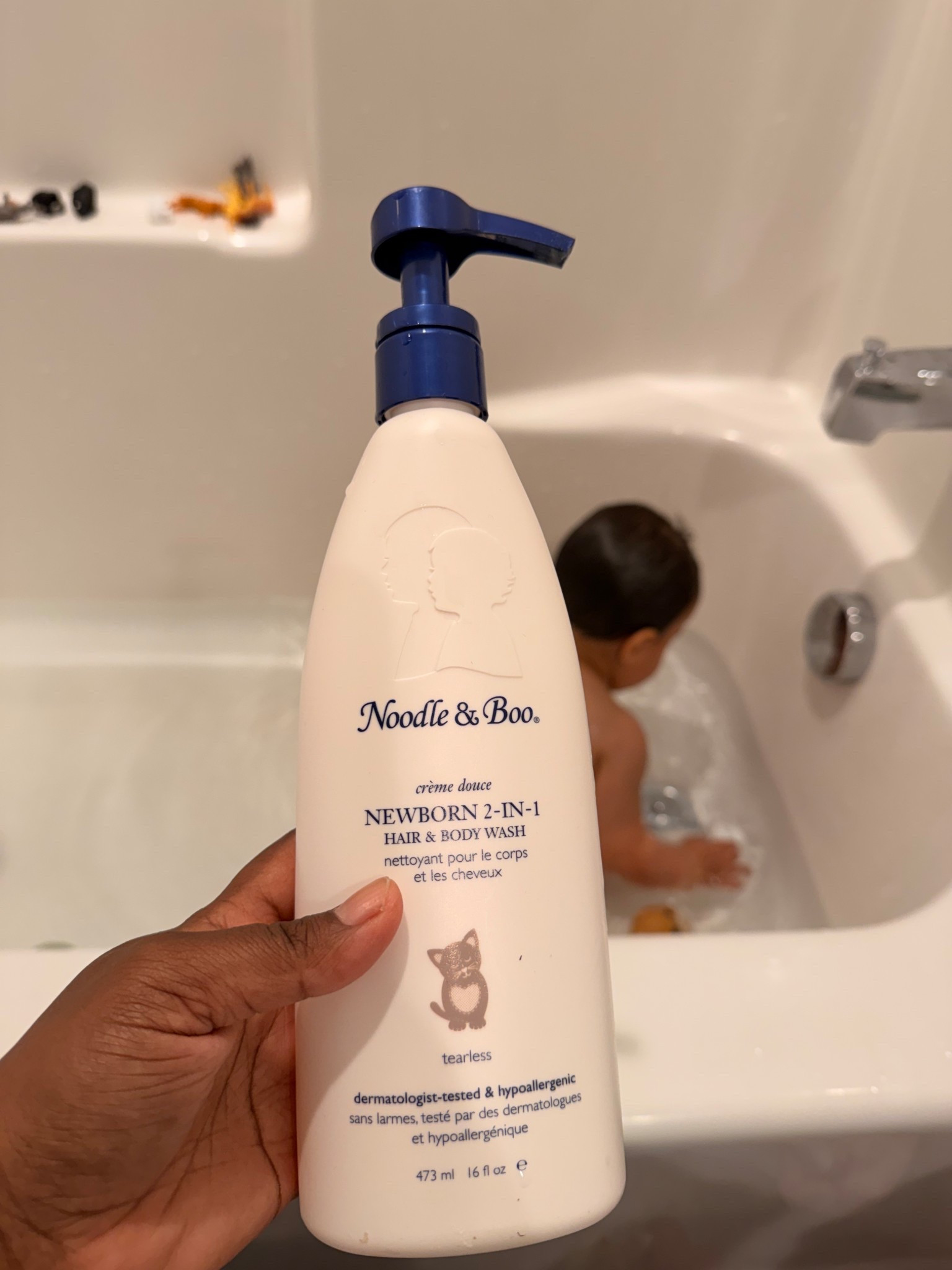 Noodle & Boo has been our go to since our first born!! Lasts forever, smells great & is so gentle on the skin. 

#LTKBaby
