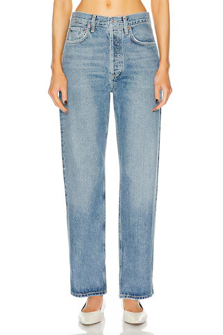 Fran Low Slung Easy Straight Jeans | FWRD 