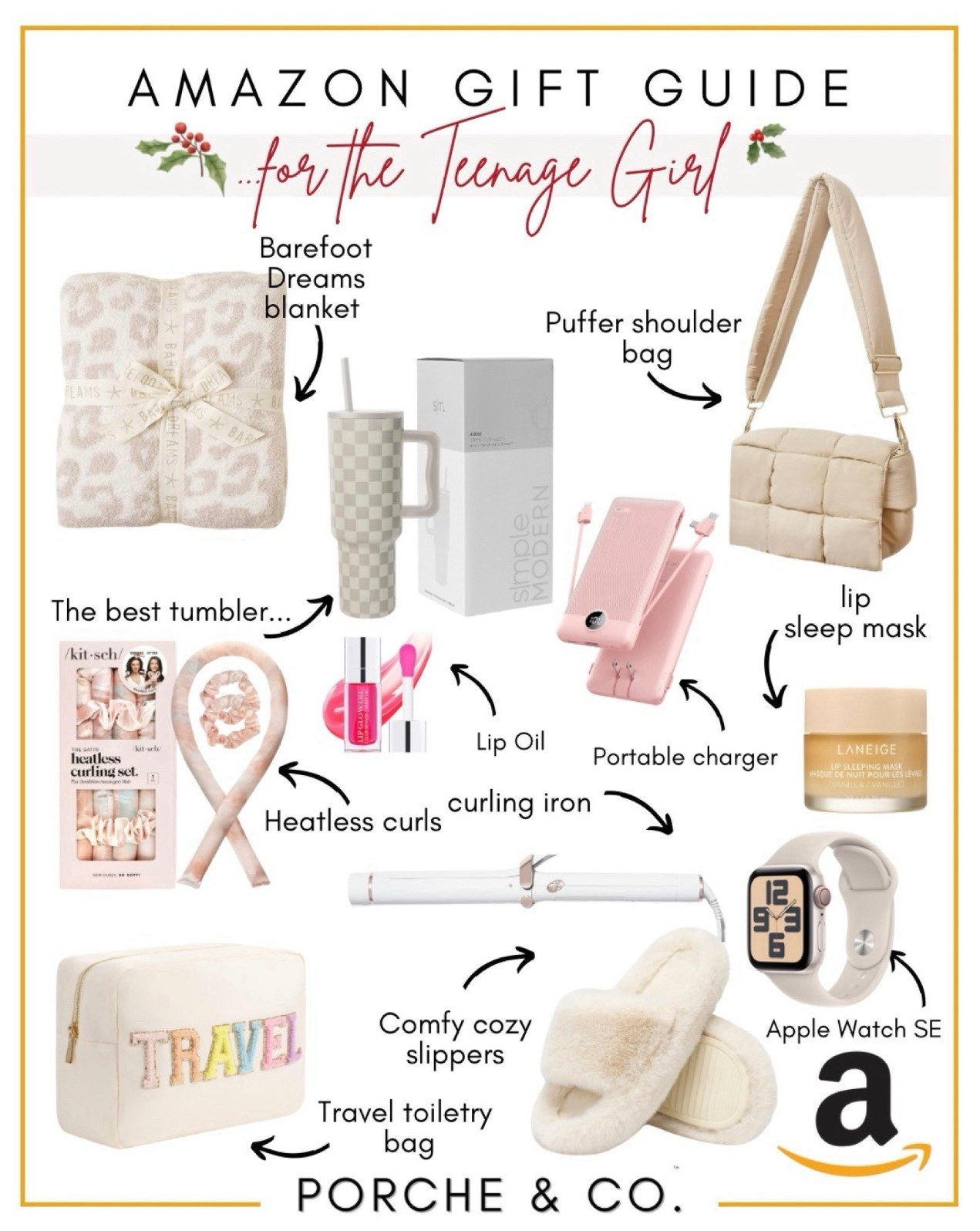 Shopping for a teenage girl? 🎁💗 This Amazon Gift Guide is packed with cozy, cute, and totally on-trend gifts she’ll be obsessed with.
From beauty favorites to trendy bags, tech must-haves, and all the cozy vibes — these picks are guaranteed wins for daughters, nieces, sisters & BFFs! ✨🎀

💗 WHAT’S INCLUDED:
• Barefoot Dreams blanket dupe
• Puffer shoulder bag
• Viral tumbler
• Heatless curls set
• Lip oil
• Curling iron
• Portable charger
• Laneige lip sleep mask
• Travel toiletry bag
• Cozy slippers
• Apple Watch SE

#AmazonGiftGuide #TeenageGirlGifts #GiftsForTeenGirls #TeenGirlGiftGuide #BarefootDreamsBlanket #PufferShoulderBag #ViralTumbler #HeatlessCurls #LipOil #CurlingIron #PortableCharger #LaneigeLipMask #TravelToiletryBag #CozySlippers #AppleWatchSE #AmazonFinds #HolidayGiftGuide #LTKGiftGuide #LTKHoliday #PorcheAndCo


#LTKHoliday #LTKdayinmylife #LTKGiftGuide