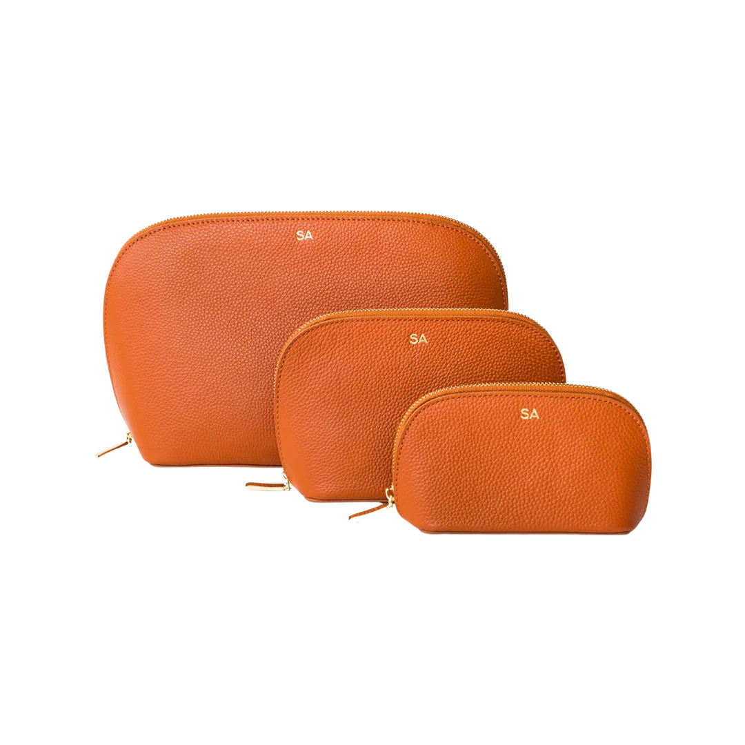 Toiletry Pouch - Brown | White Elephant Designs