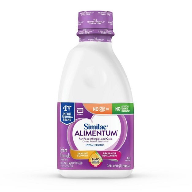 Similac Alimentum Non-GMO Hypoallergenic Ready to Feed Infant Formula  - 32 fl oz | Target