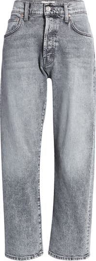 MOTHER The Ditcher Crop Straight Leg Jeans Grey Jeans Work Pants Summer Outfits  | Nordstrom