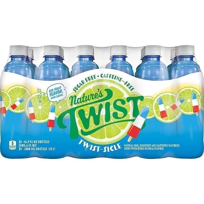 Nature's Twist Sugar Free Caffeine-Free Twist-Sicle Juice 24 - 16.9 fl oz Bottles | Walmart (US)