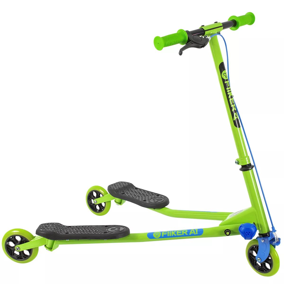 Kids Yvolution Y Fliker Air A1 Green Three-Wheeled Scooter | Kohl's