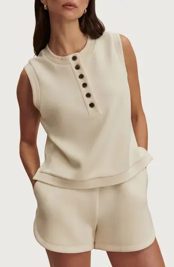 Varley Marla Button Placket Tank | Nordstrom | Nordstrom