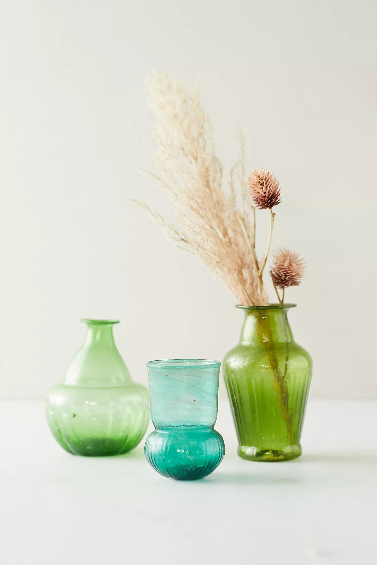 Recycled Glass Bud Vases, Set of 3 | Anthropologie (US)