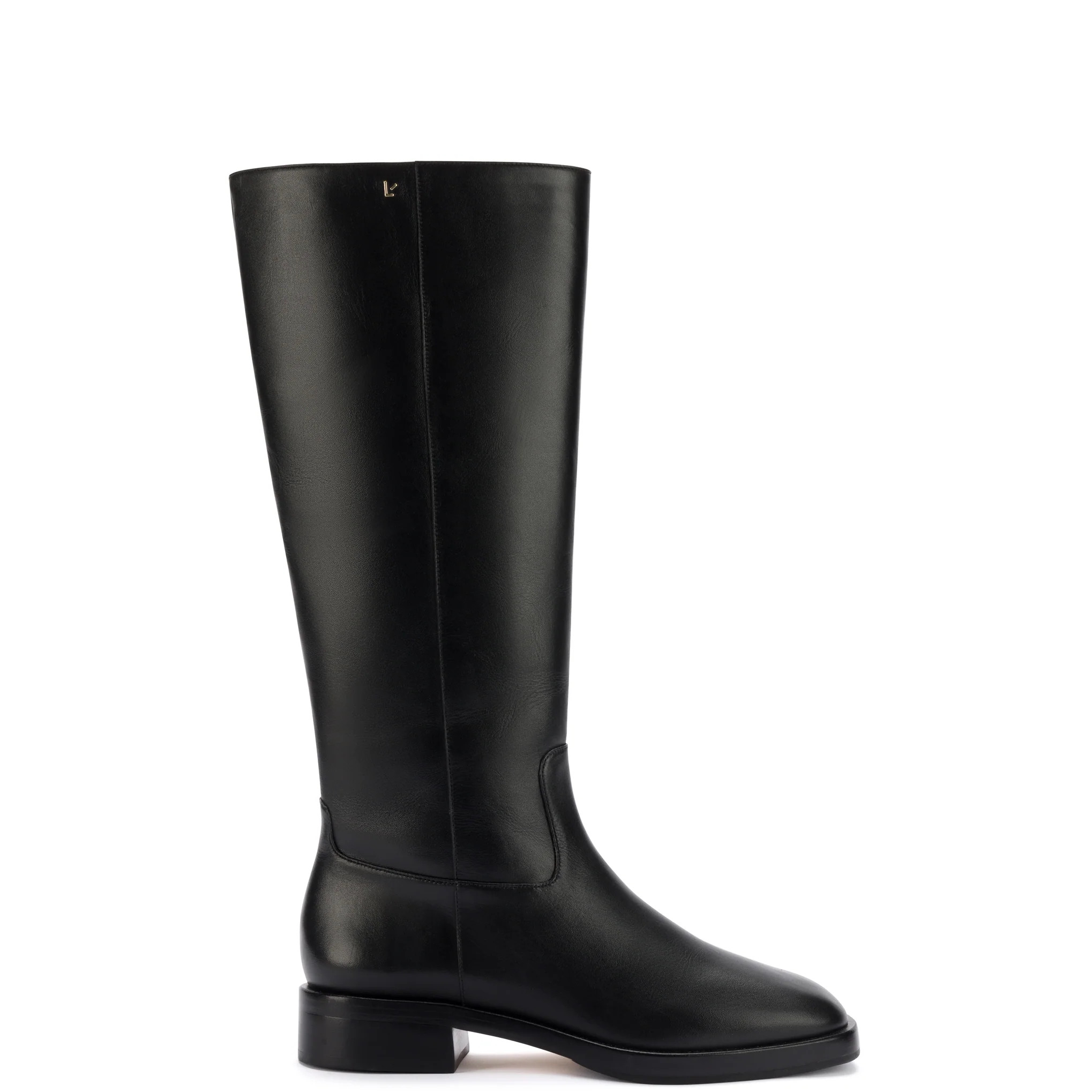 Anne Boot In Black Leather | Larroude