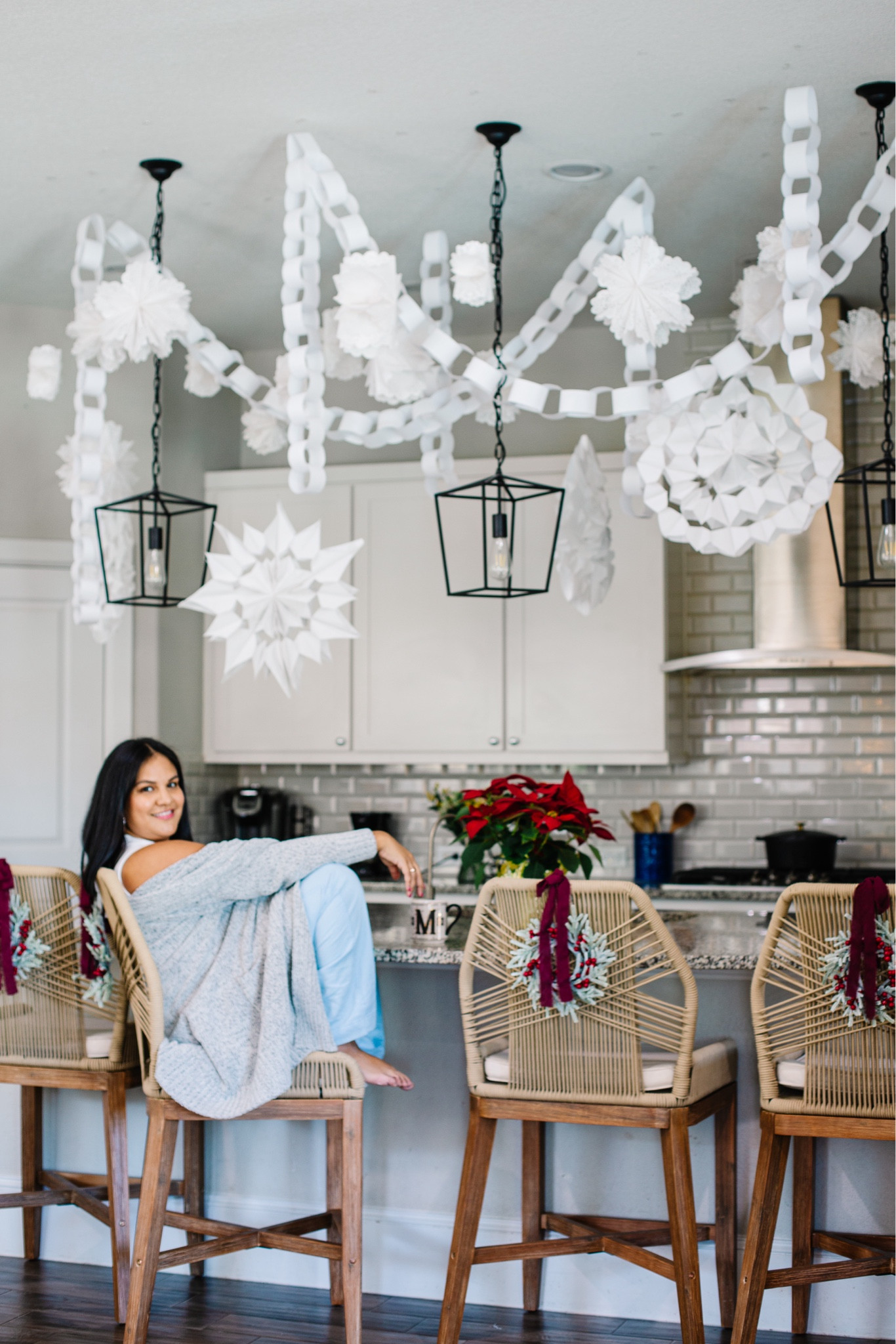 Our kitchen is Christmas party ready! ❄️

Here are the materials you need to make all the paper snowflakes.

#LTKhome #LTKSeasonal #LTKHoliday