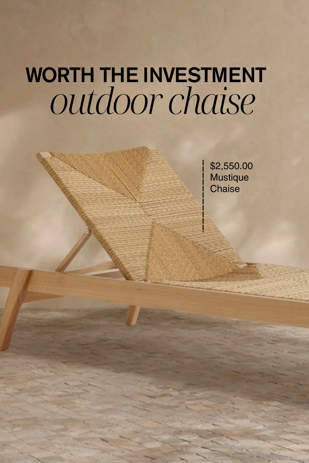 Worth the investment: a timeless outdoor chaise.
Low profile, well made, and the kind of piece that keeps your space feeling pulled together.
Shop the look.

#WorthTheInvestment #OutdoorStyle #UnclutteredHome #DesignThatWorks #MadeByPatchi 

 