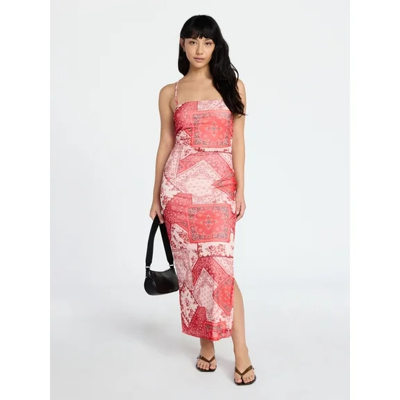 No Boundaries Maxi Slit Dress, Women's XXS-XXL | Walmart (US)