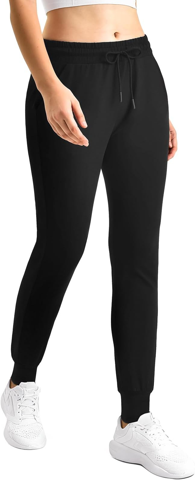 CADITEX Womens Joggers with Pockets,Stretch Active Drawstring Sweatpants Women for Travel Workout... | Amazon (US)