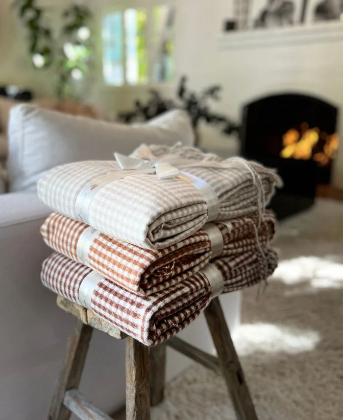 Checked Gingham Throw | The Styled Collection