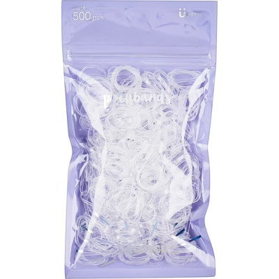 scünci Polyband Elastic Hair Ties - Clear - 500pk | Target