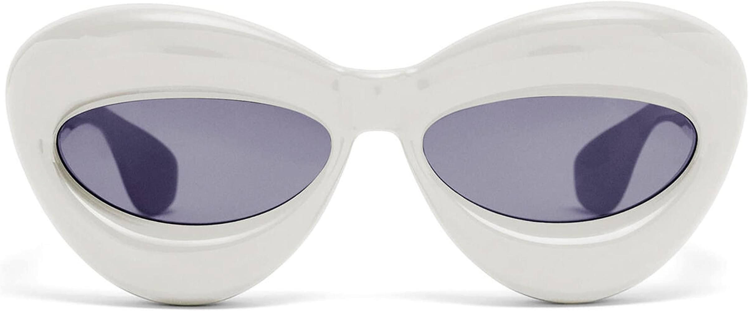 Akirawang Fashion Inflated Cat-eye Sunglasses for Women Oversized Frame Sexy Lip Candy Color Glas... | Amazon (US)